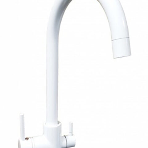 Robinet cu 3 cai alb CLASSIC  201 WH