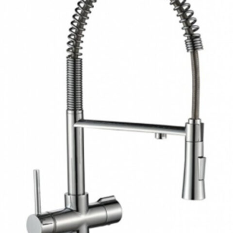 Robinet cu 3 cai Argintiu DELUXE 120CH