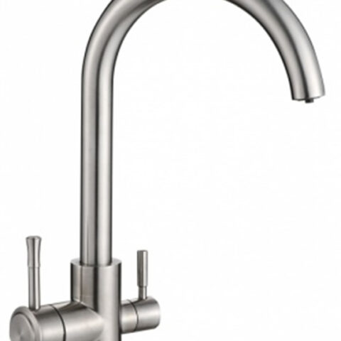Robinet cu 3 cai Mat  PERFECT 106 SS