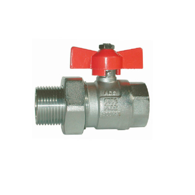 Robinet cu bila EZFITT ADVANCE interior-exterior cu racord olandez, fluture, 1/2”