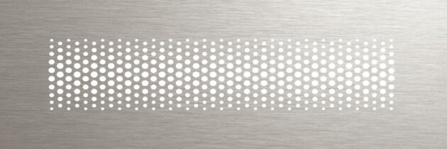 Grila, FRANKISCHE, profi-air Starline design AVANTGARDE, 350 x 130 mm, alb vopsit