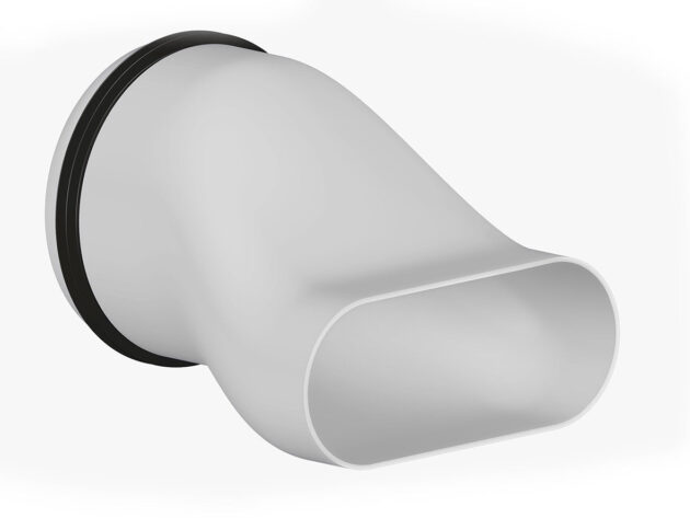 Adaptor, FRANKISCHE, profi-air Ovalkanal, 1 x 163 x 68-DN 125