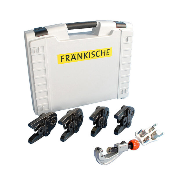 Set de scule 16-32 mm ALPEX (bac de sertizare + calibrator + taietor teava) - FRANKISCHE