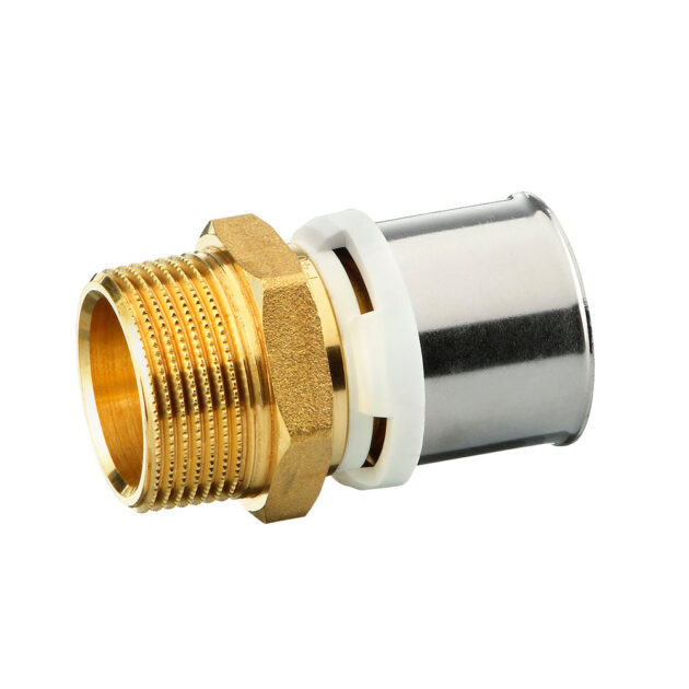 Racord sertizare cu filet exterior din alama, 40 mm - 1", FRANKISCHE - ALPEX-L