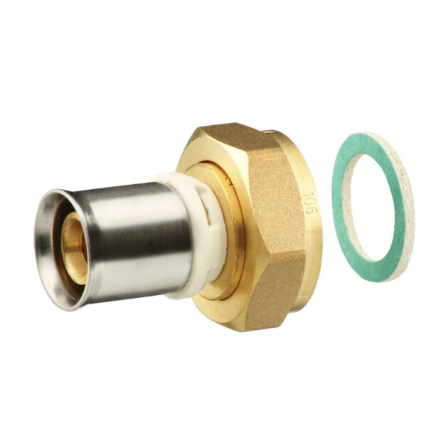 Racord sertizare cu etansare plata din alama 16 mm - 1/2" FRANKISCHE - ALPEX-DUO