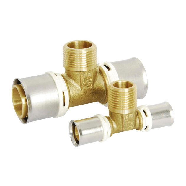 Teu sertizare cu filet exterior din alama, 26 - 3/4“ - 26 mm, FRANKISCHE - ALPEX-DUO
