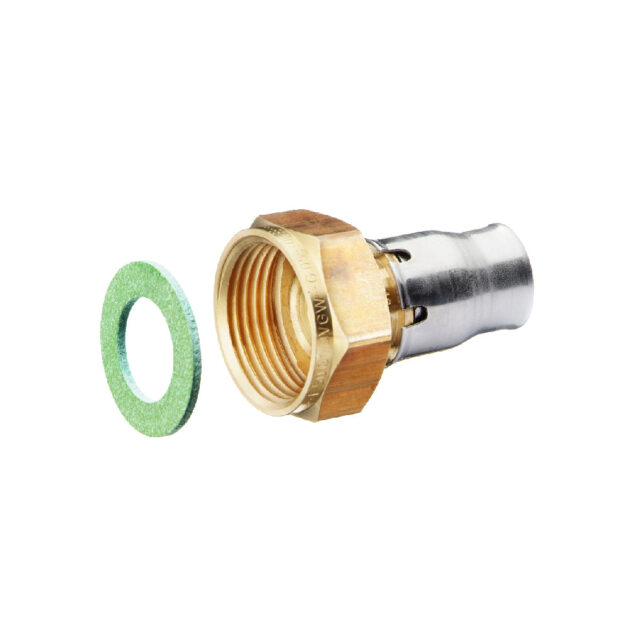 Racord prin impingere (Push-fit) cu etansare plata din alama 20 mm - 1/2" FI, FRANKISCHE - ALPEX-PLUS