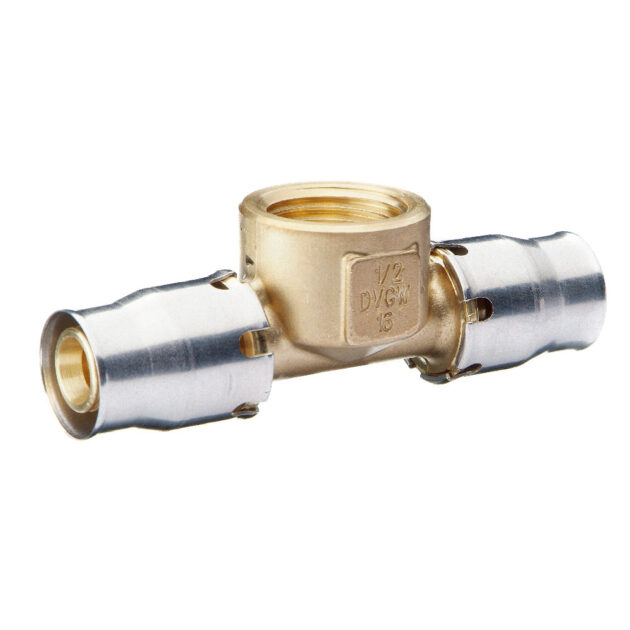 Teu prin impingere (Push-fit) cu filet interior din alama 20 mm - 1/2" FI - 20 mm, FRANKISCHE - ALPEX-PLUS