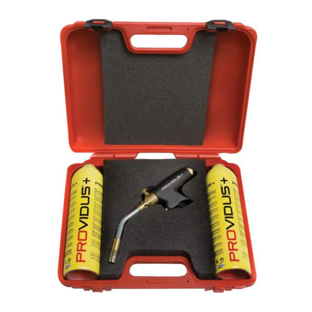 Kit arzator profesional PROVIDUS GA200 pentru temperaturi ridicate cu 2 butelii gasex