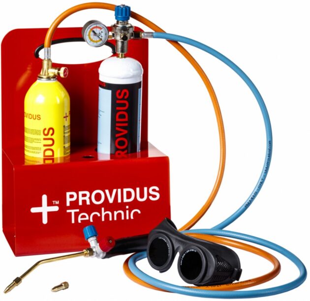 Kit semi-profesional PROVIDUS pentru sudura cu butelie de oxigen 110 bar, conectare CGA600, 3300C (cu manometru)