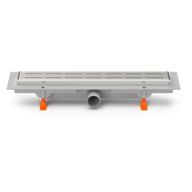 Rigola de interior MCH cu rama si gratar de inox LINE lucioasa, 350 mm