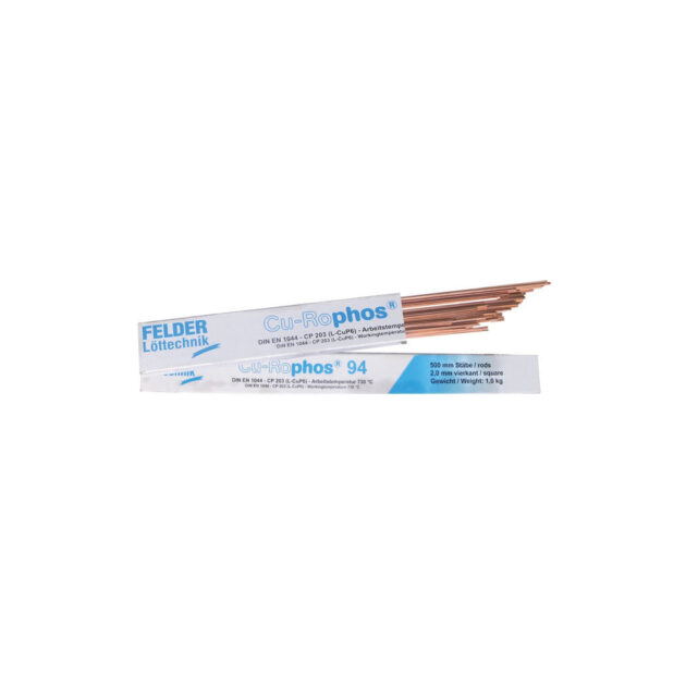 Aliaj de lipire tare pe baza de cupru, Felder in pachet de 1kg Cu-Rophos 94 L-CuP6