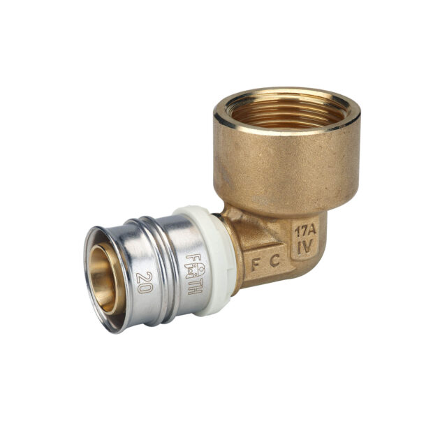 Cot sertizare cu filet interior din alama 20 mm, 3/4", FRANKISCHE - ALPEX-DUO