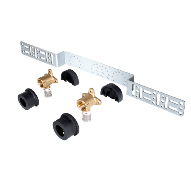 Kit montaj pentru cot scurt cu prindere pe perete ALPEX-DUO - FRANKISCHE