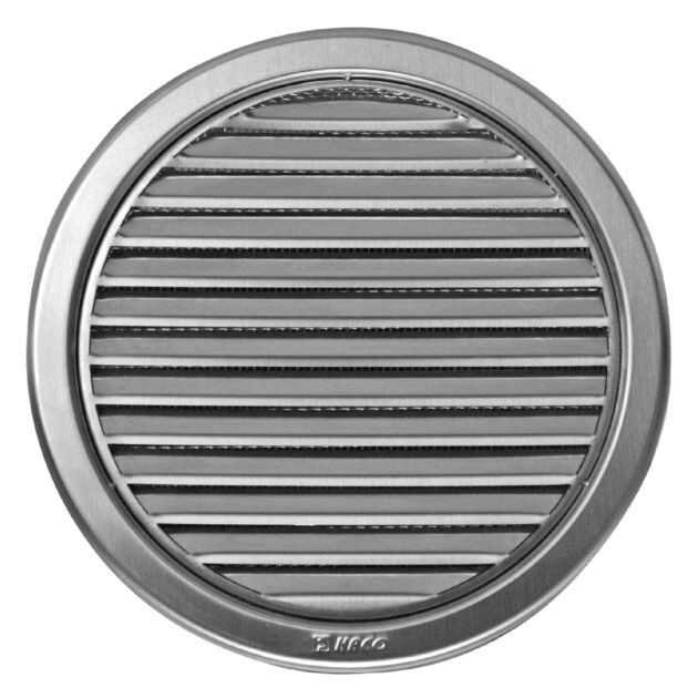 Rama de aerisire rotunda din otel inox cu plasa NVM HACO-NVM 0125