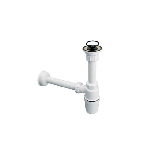 Sifon chiuveta flanşa Ø60, filtru de inox, dop din PVC  McALPINE BOTTLE 5/4” Ø32 mm