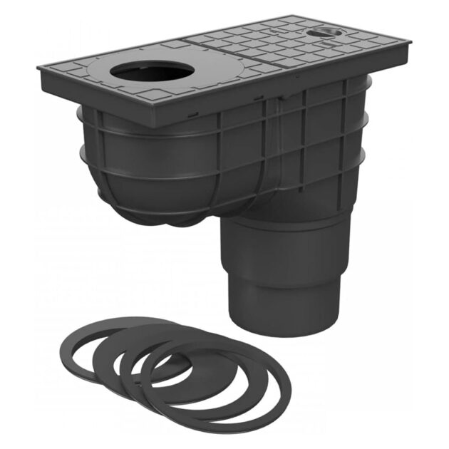 Racord de burlan MCH universal cu iesire verticala D110/125