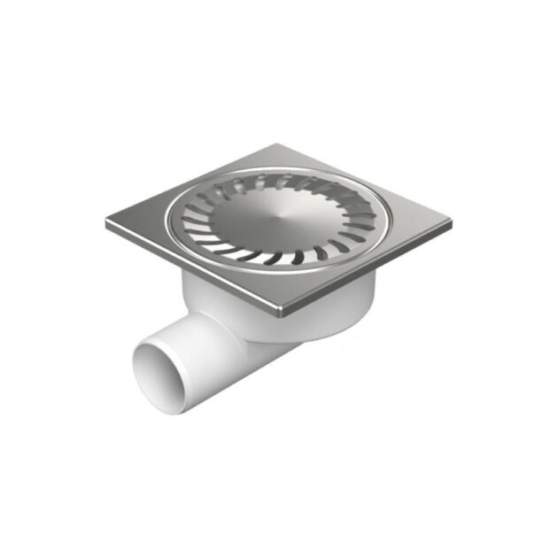 Sifon de pardoseala MCH Neptun cu iesire orizontala DN 50/95 - otel inox