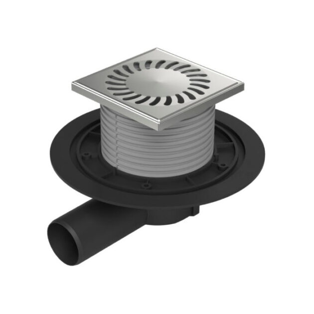 Sifon de pardoseala MCH universal cu iesire orizontala DN 50/H reglabil, otel inox
