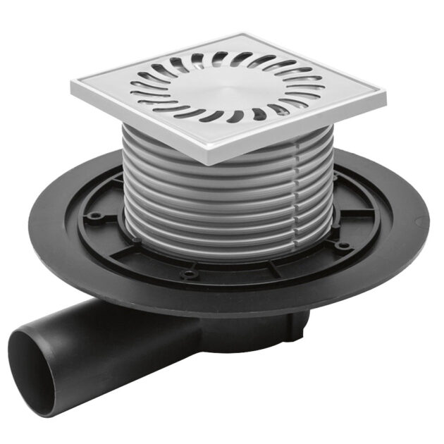 Sifon de pardoseala MCH universal cu iesire orizontala DN 50/H reglabil, plastic