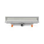 Rigola de interior montate la perete MCH cu rama si gratar de inox BASIC lucioasa, 350 mm