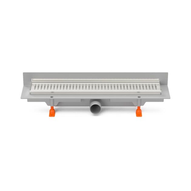Rigola de interior montate la perete MCH cu rama si gratar de inox BASIC lucioasa, 350 mm