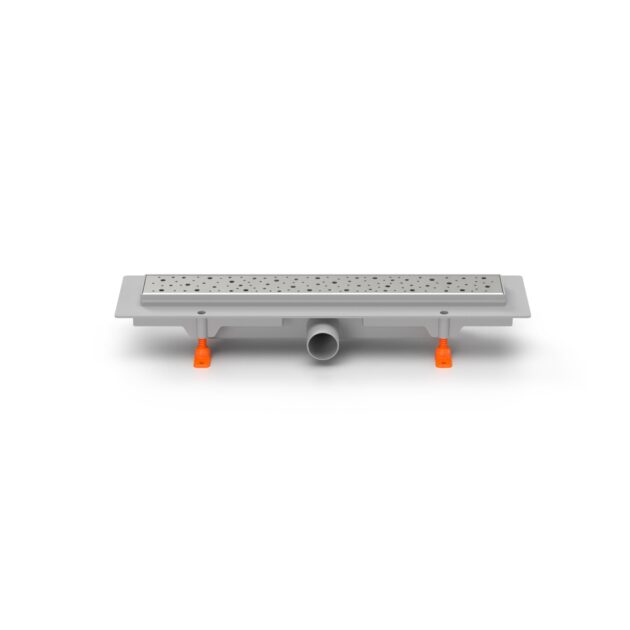 Rigola de interior MCH cu gratar de inox DROPS lucioasa, 350 mm