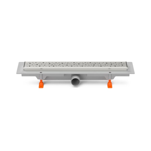 Rigola de interior MCH cu rama si gratar de inox DROPS lucioasa, 350 mm