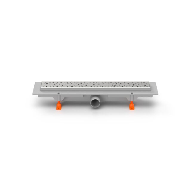 Rigola de interior MCH cu gratar de inox SQUARE mata, 350 mm