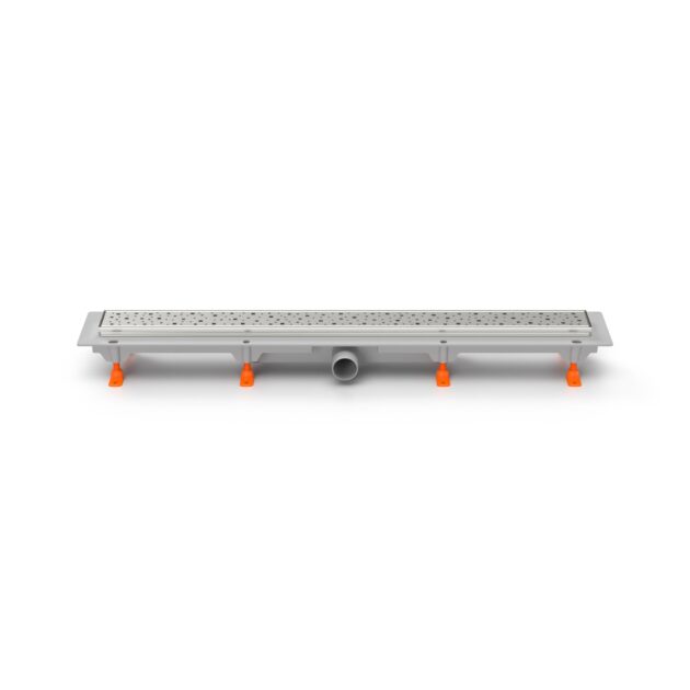Rigola de interior MCH cu rama si gratar de inox SQUARE lucioasa, 750 mm