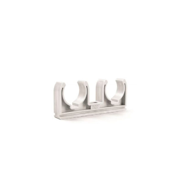 Clema dubla MCH pentru fixarea tevilor de PEX-AL - set 50 buc-2x20 mm