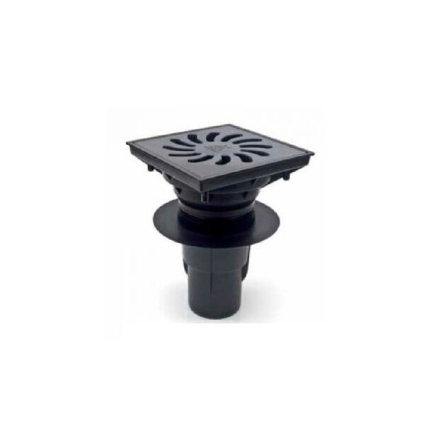 Receptor de exterior MCH cu iesire verticala D110/250 cu gratare din fonta /plastic-KVS 110/250 S-LI+Z - fonta cu suruburi