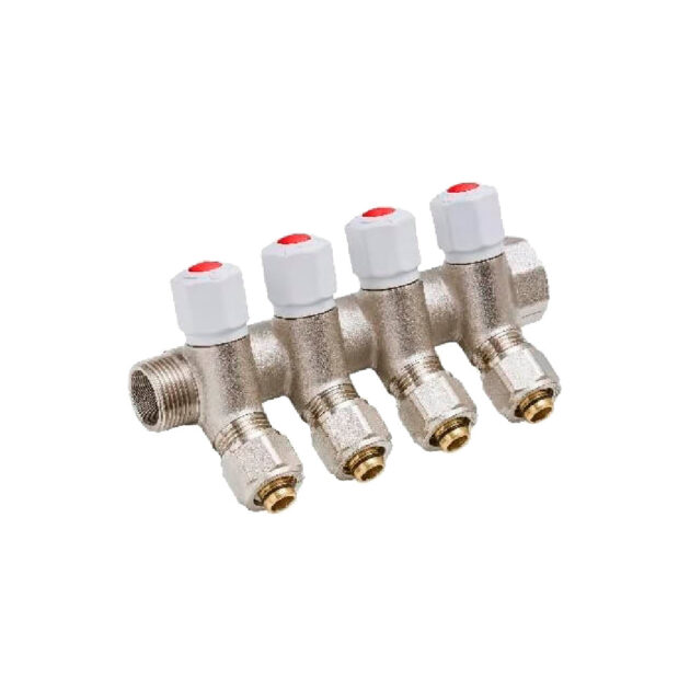 Distribuitor NOVAPEX apa calda - PEX-3 circuite - 135 mm