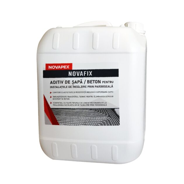 Aditiv sapa/beton pentru incalzirea in pardoseala Novafix (bidon 10 kg)