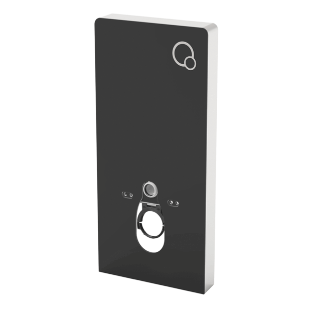 Sistem WC montat pe perete pentru toalete suspendate, negru, Slovarm