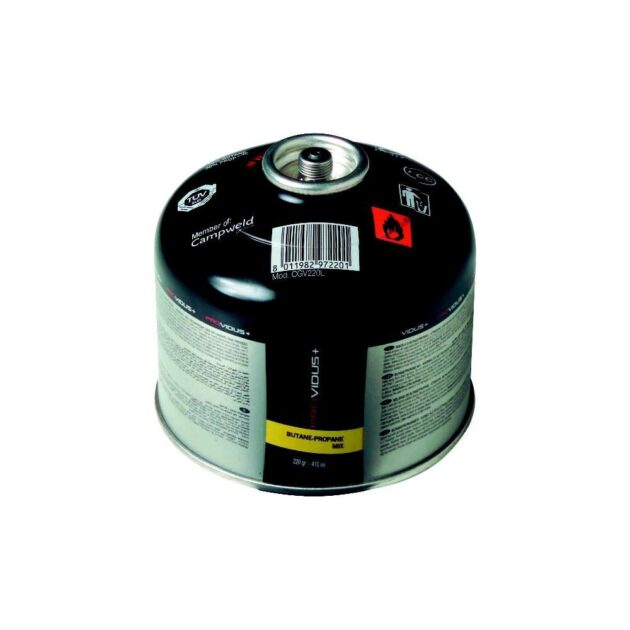 Butelie gaz PROVIDUS CGV220 cu filet de 7/16" si valva 220g