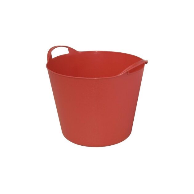Galeata flexibila ARTPLAST cu 2 manere FLEXBAG rosu capacitate 15 L