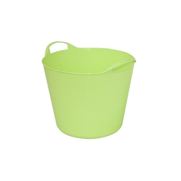 Galeata flexibila ARTPLAST cu 2 manere FLEXBAG verde capacitate 15 L
