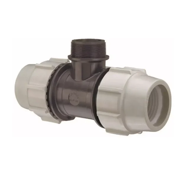 Teu 90° FE 50-1.1/2"-50 PN 16 COMPRESIUNE