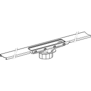 CLEANLINE 80, RIGOLA DE DUS L=30-90CM, FINISAJ CROM, NEGRU PERIAT, 154.440.QC.1 - imagine 2