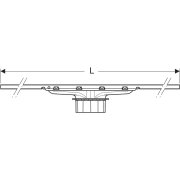 CLEANLINE 80, RIGOLA DE DUS L=30-90CM, FINISAJ CROM, NEGRU PERIAT, 154.440.QC.1 - imagine 3