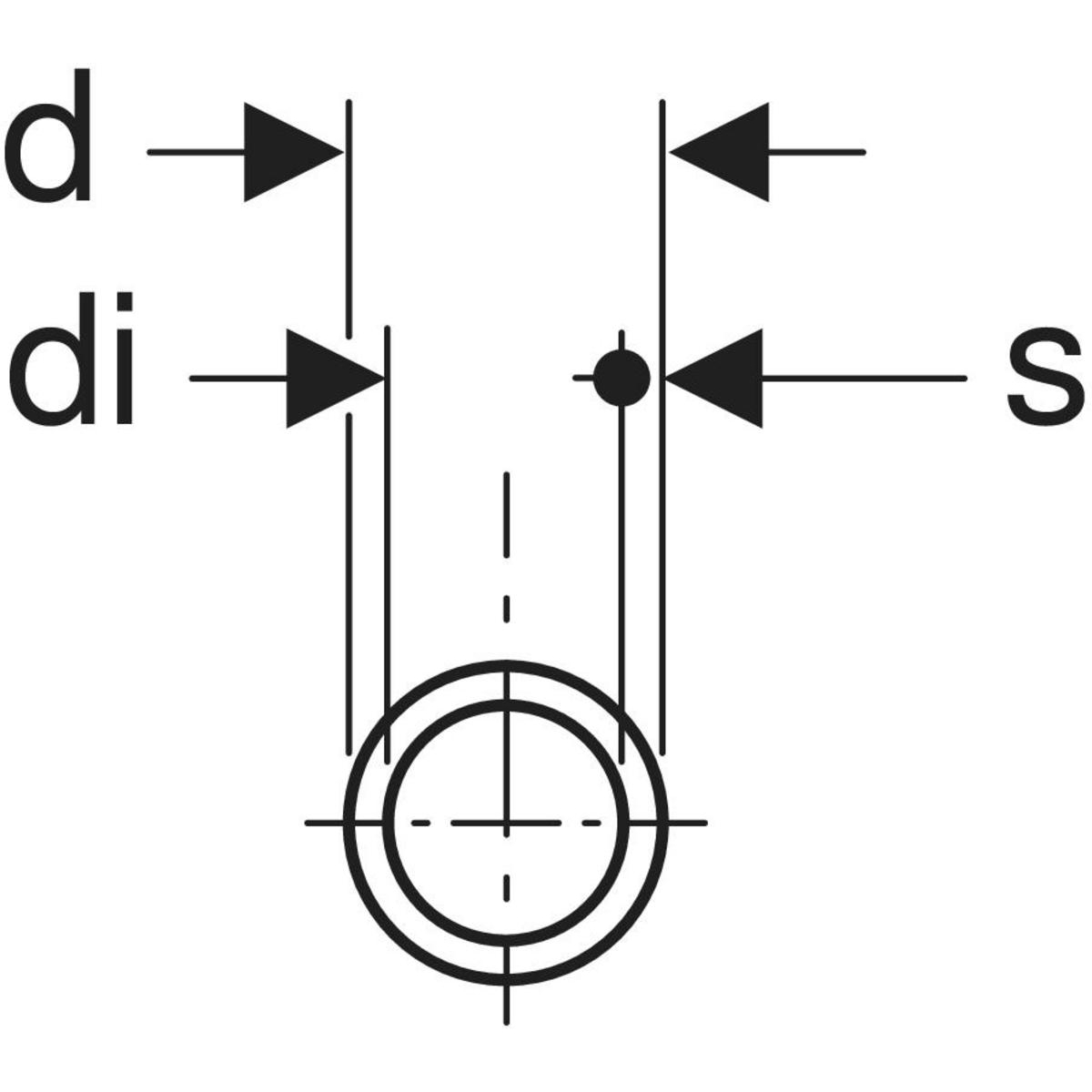Montaj în punct fix Geberit: PA 66 di=75mm
