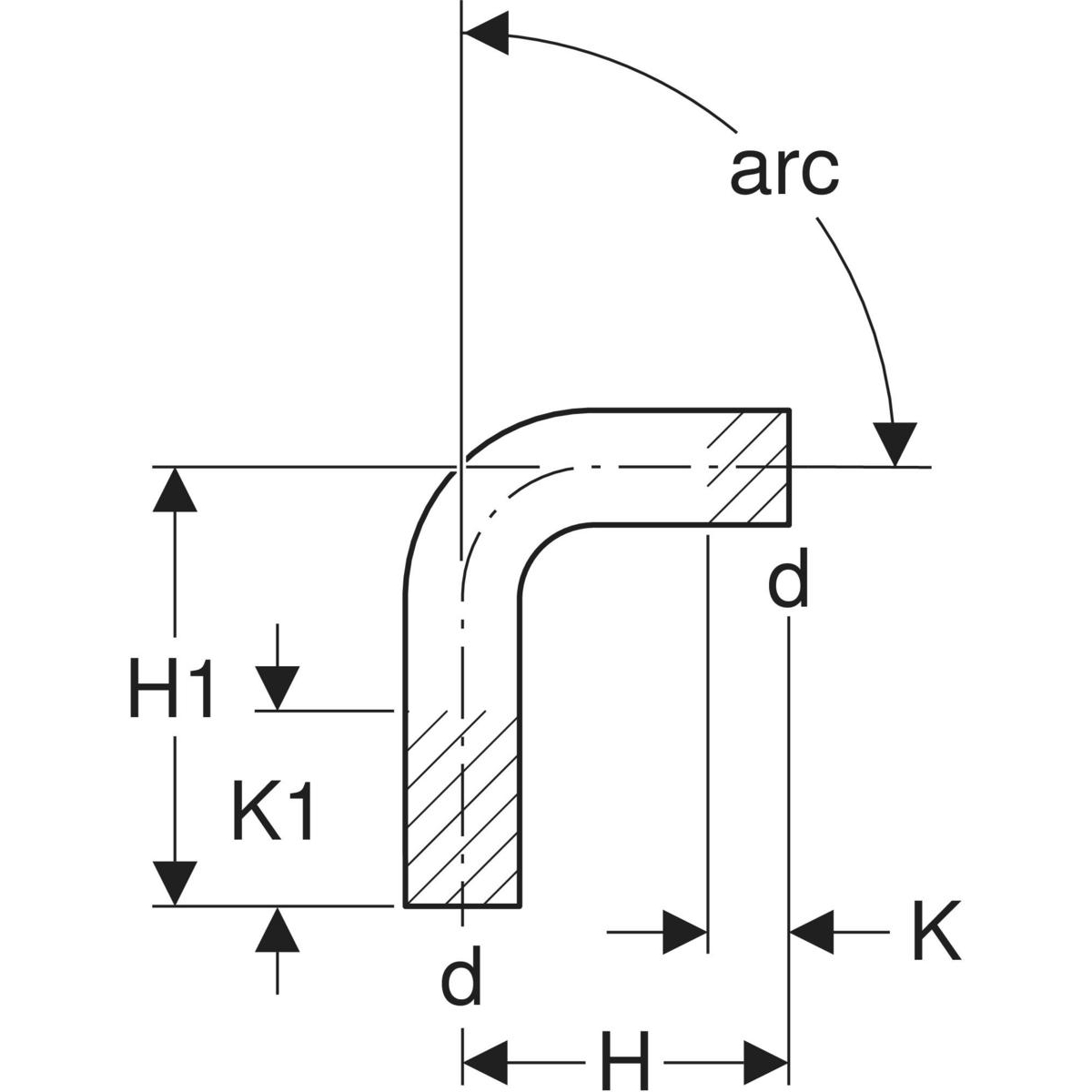 Cot adaptor Geberit Mapress Oţel-Inox: 30° d=28mm - imagine 2