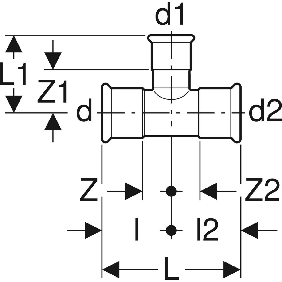 Adaptor Geberit Mapress Oţel-Carbon cu capăt de sudare şi capăt drept: d=35mm d1=42.4mm - imagine 2