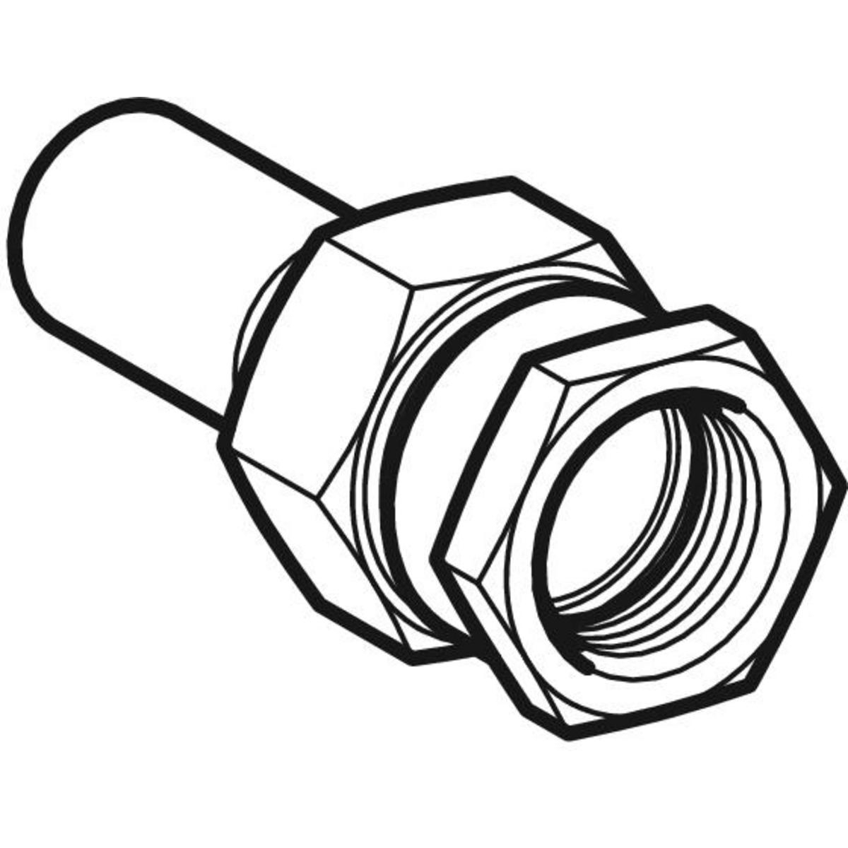 Adaptor cu filet Geberit Mapress Oţel-Inox cu filet interior şi capăt drept: d=54mm Rp=2″ - imagine 3