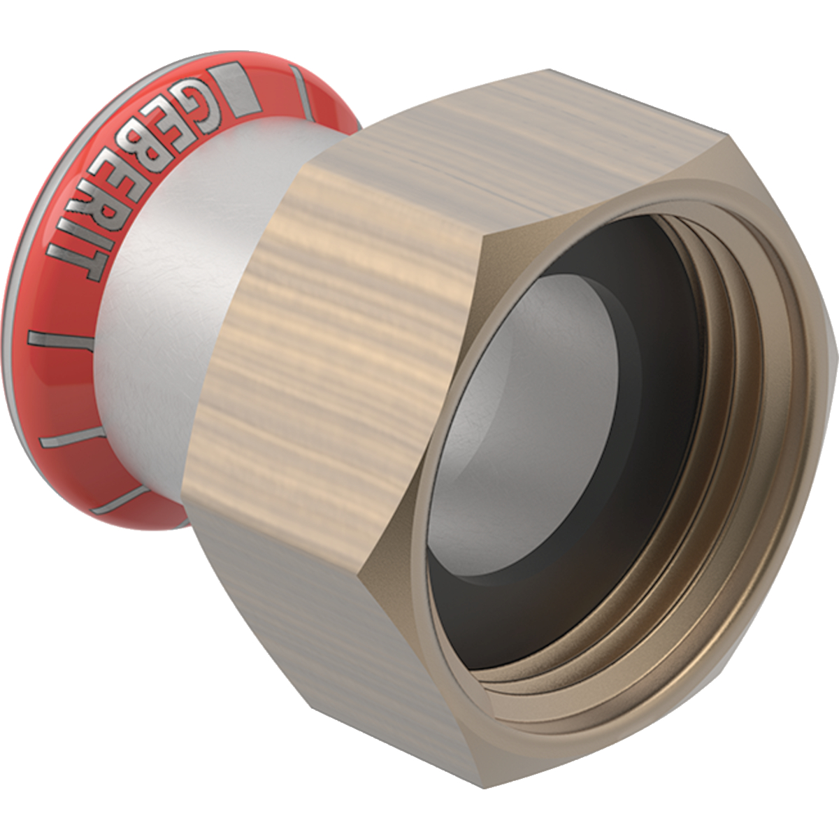 Adaptor Geberit Mapress Oţel-Carbon cu piuliţă: d=18mm di=20mm G=1″