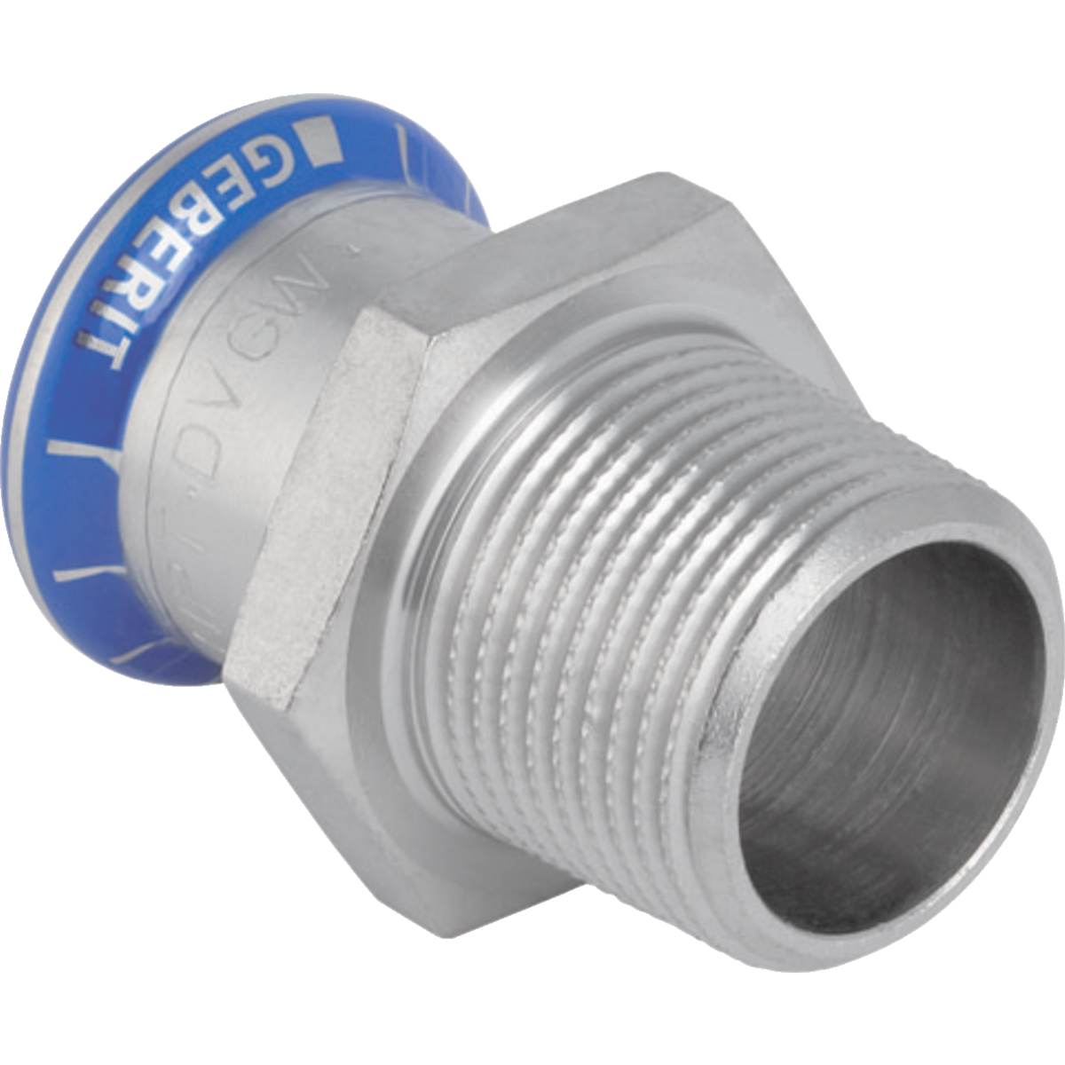Adaptor Geberit Mapress Oţel-Inox cu filet exterior NPT: d=35mm NPT=1 1/4″