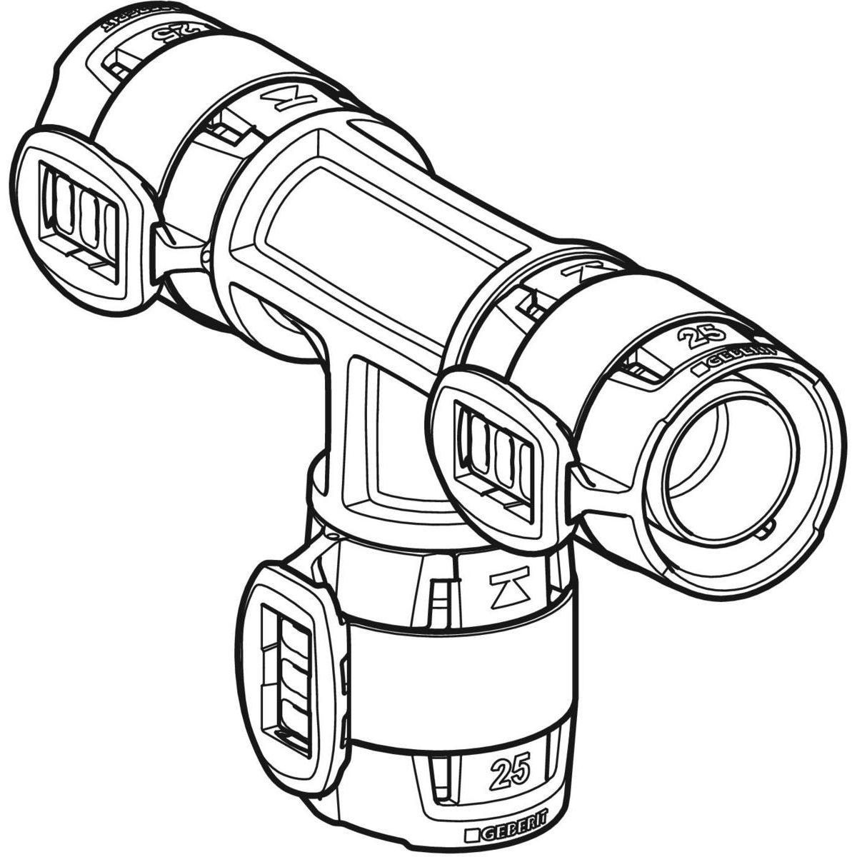 Teu Geberit FlowFit egal: Material=PPSU d=63mm - imagine 3