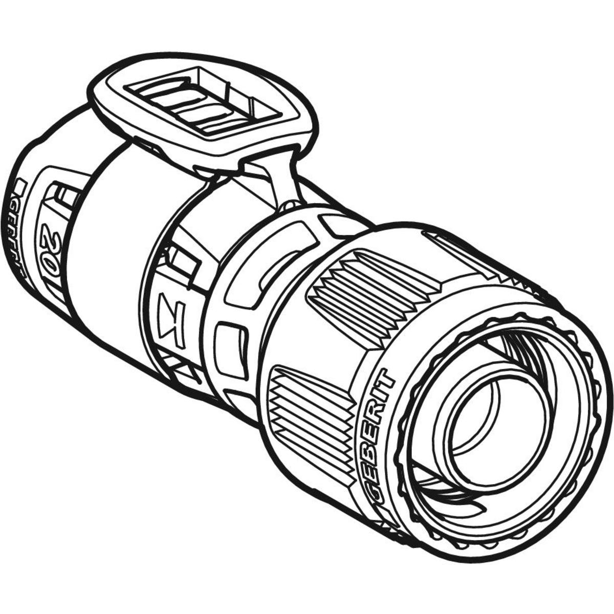 Adaptor Geberit FlowFit cu MasterFix: Material=PPSU d=16mm RpMF=1/2″ - imagine 3
