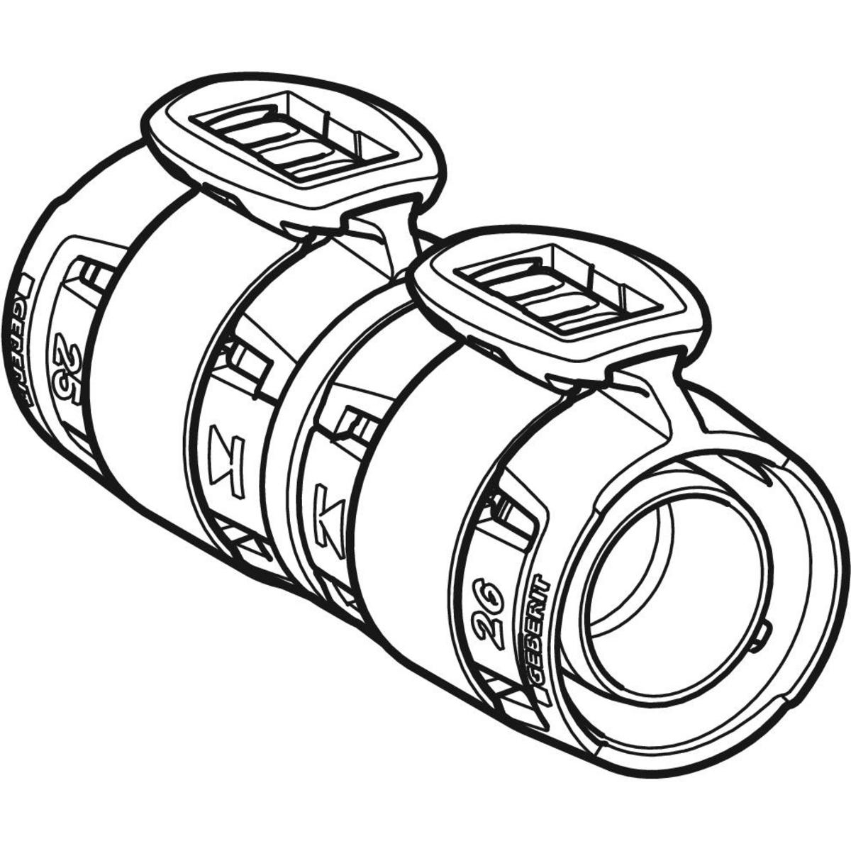 Adaptor Geberit FlowFit la Geberit Mepla: Material=Bronz silicat fără plumb d=50mm d1=50mm - imagine 3